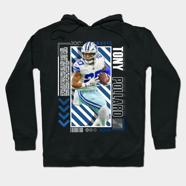 Tony Pollard Paper Poster Version 10 Hoodie by art.Hamdan